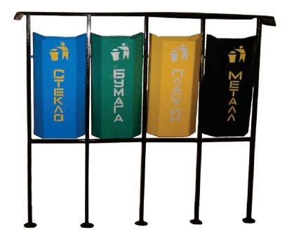 Урна металлическая для мусора У-4